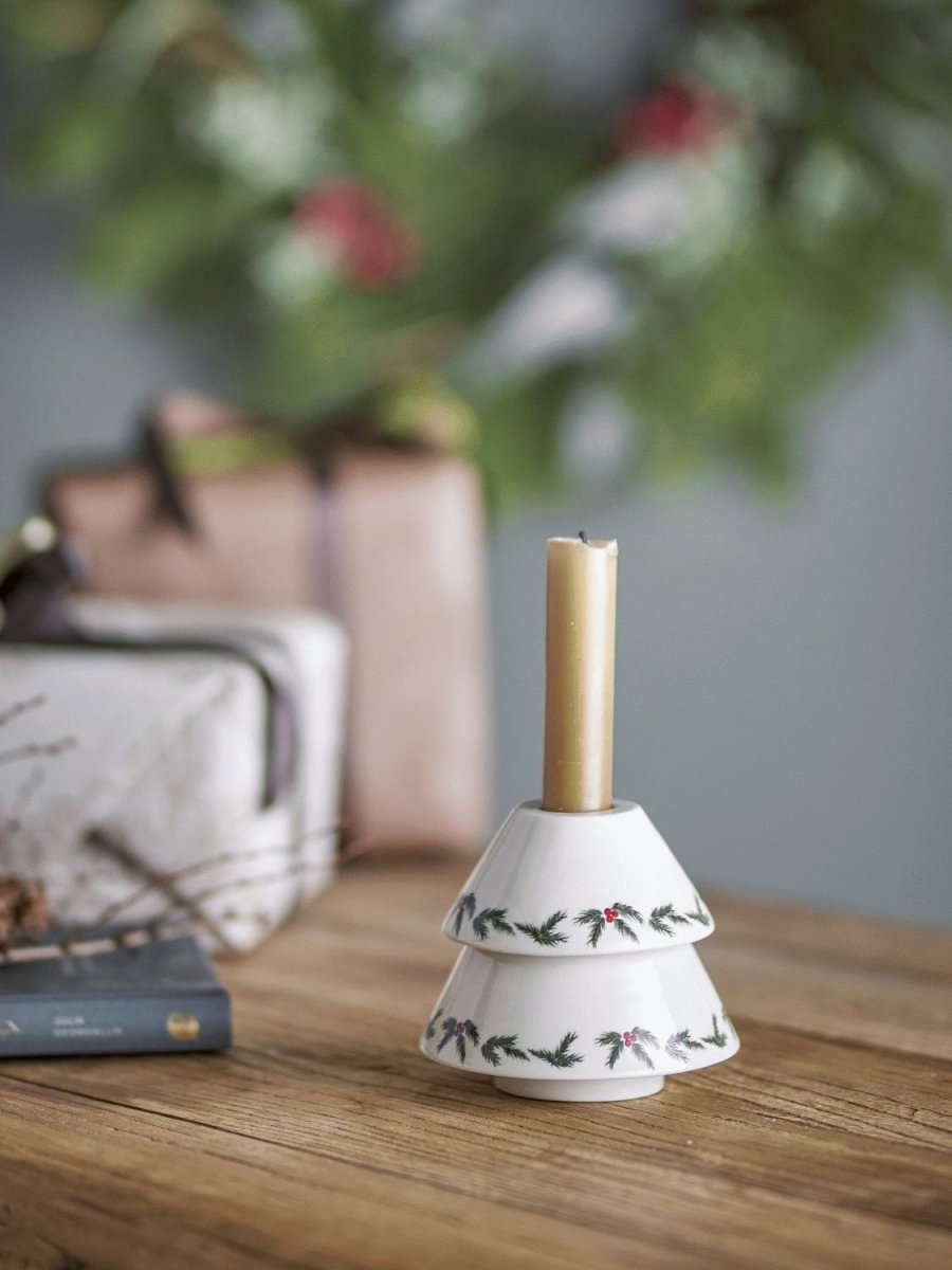 Bloomingville Berry Kerzenhalter H9 cm, Wei