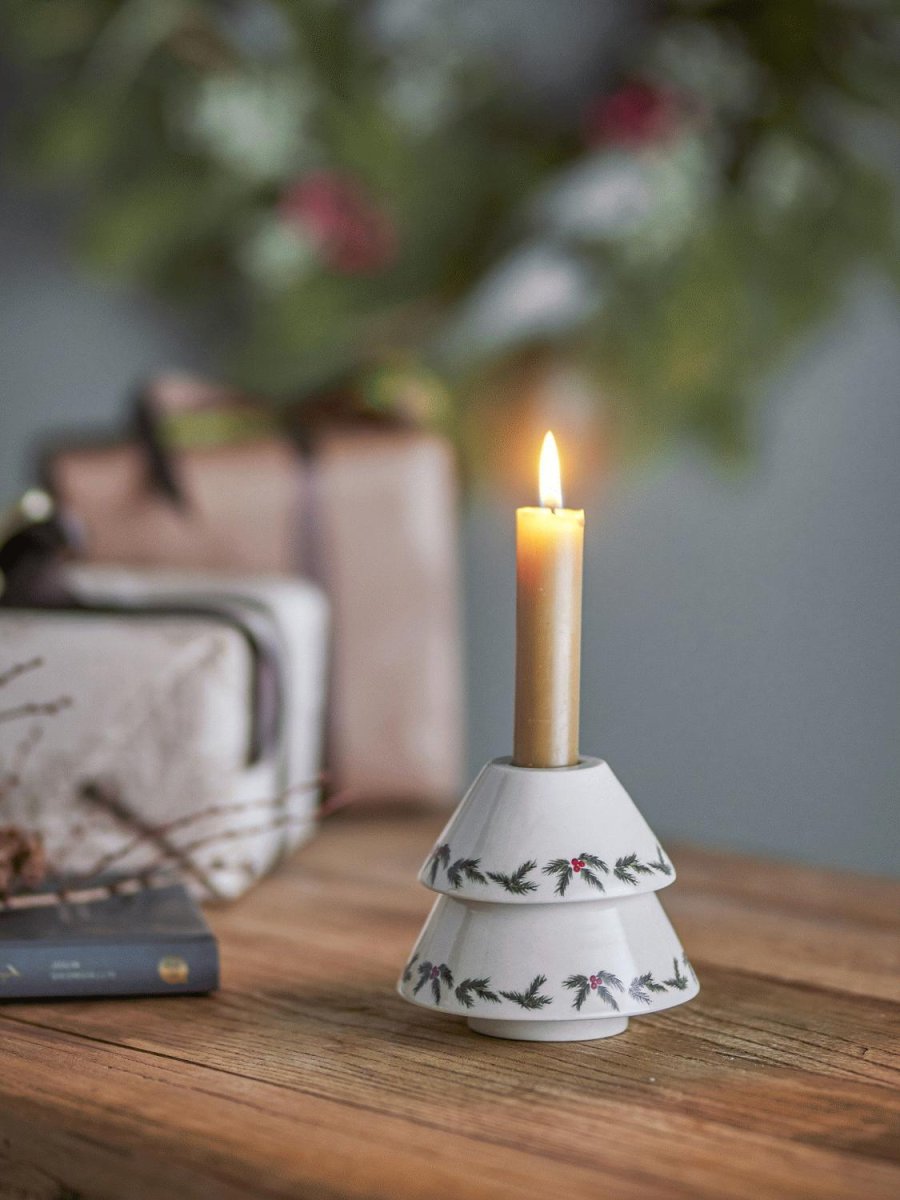 Bloomingville Berry Kerzenhalter H9 cm, Wei