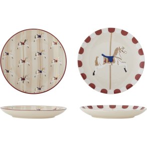 Bloomingville Merry-go-round Bord 2 stuks 16 cm, Rood