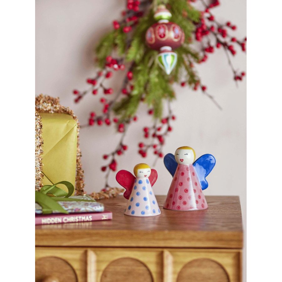 Bloomingville Caramella Dekoration H10 cm, Rosa/Blau