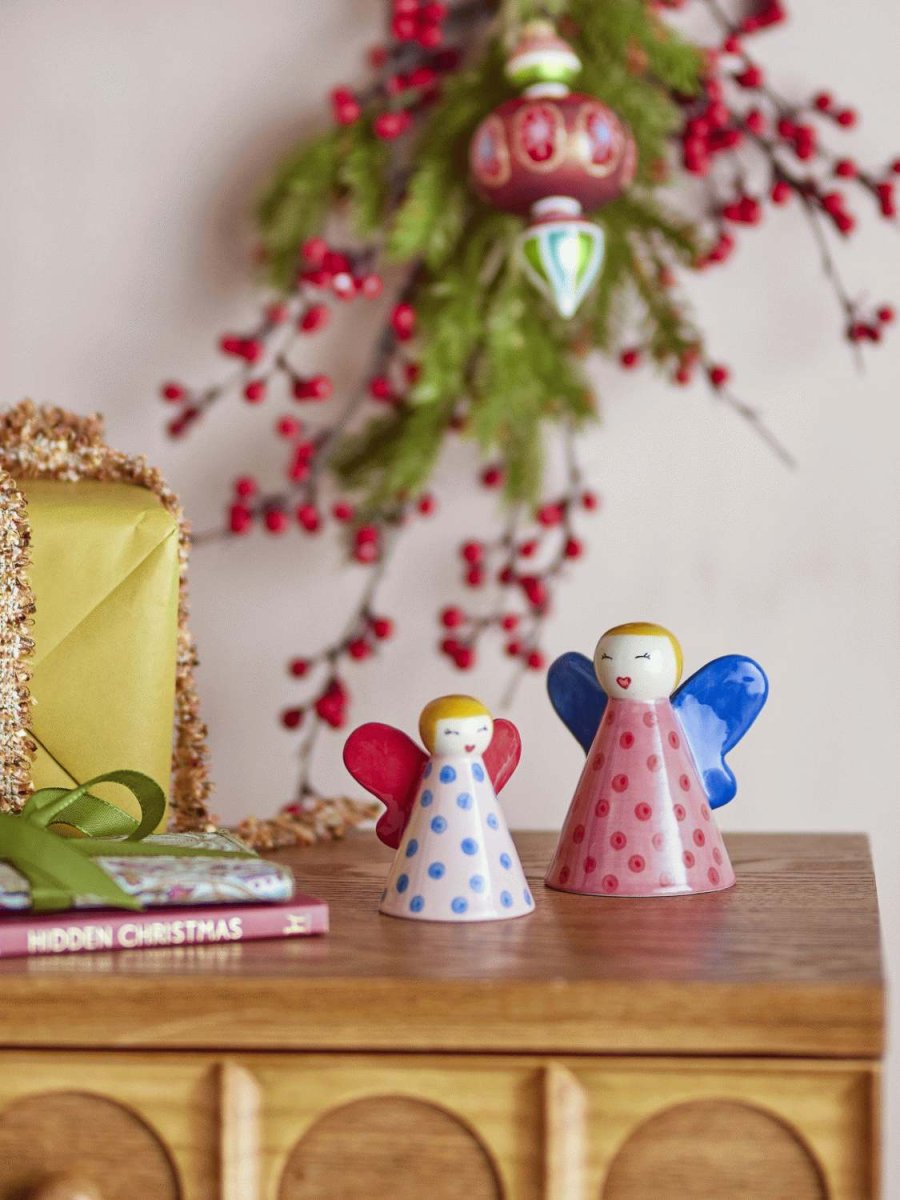 Bloomingville Caramella Dekoration H10 cm, Rosa/Blau