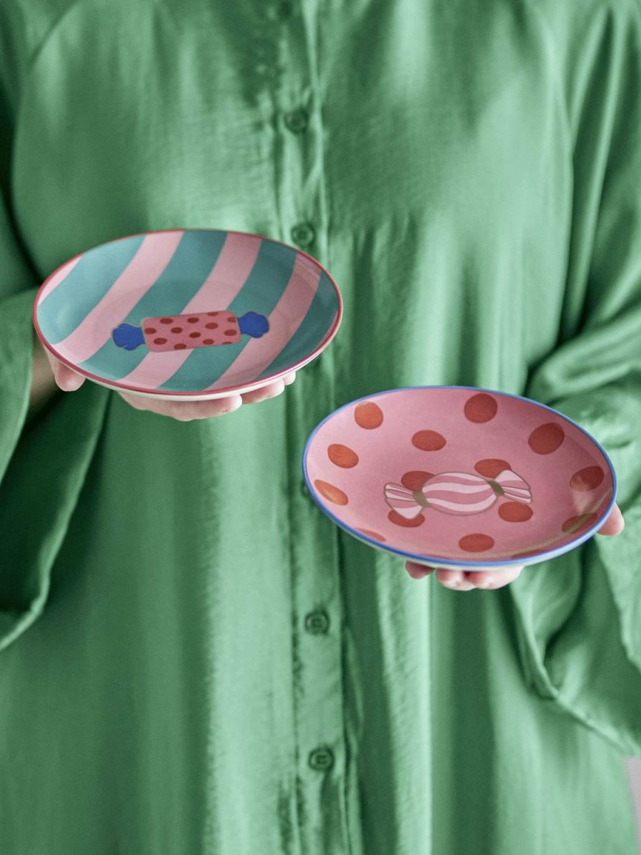 Bloomingville Caramella Teller 2er Set 16 cm, Rosa