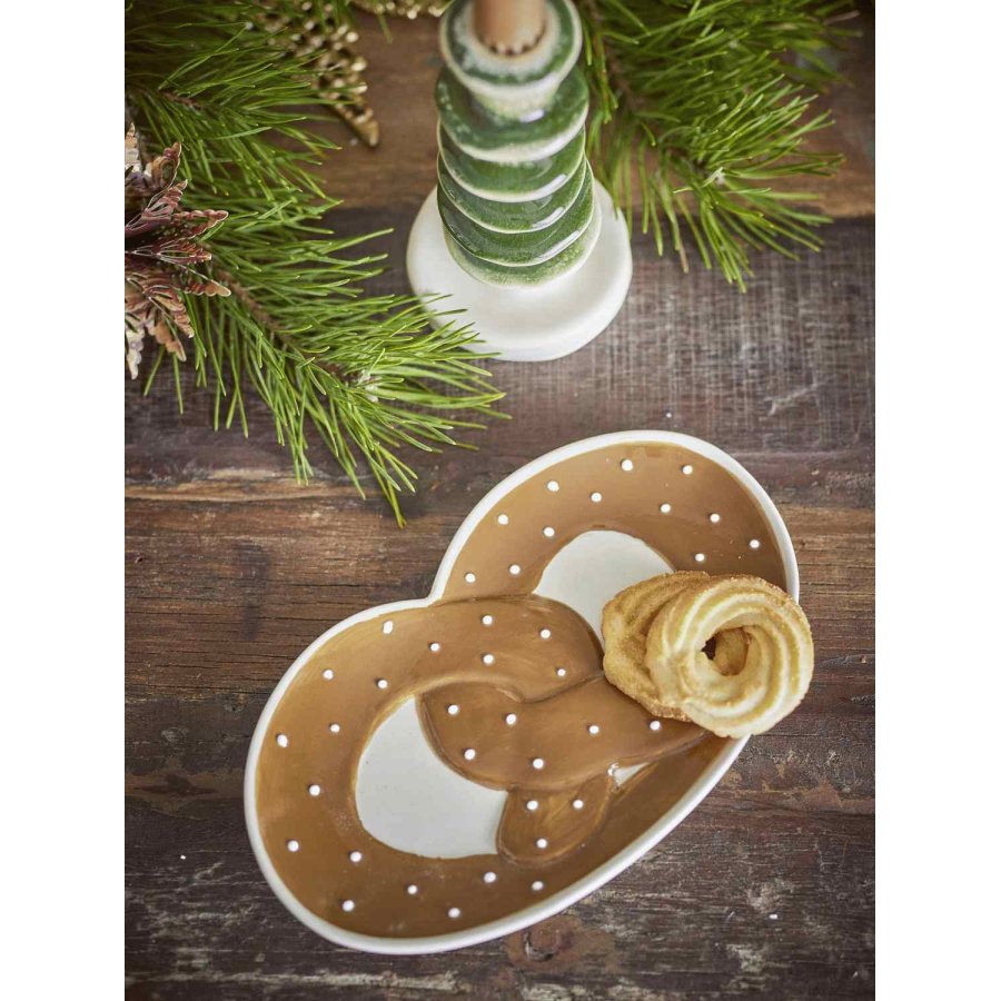 Bloomingville Treats Servierplatte 23,5 cm, Braun