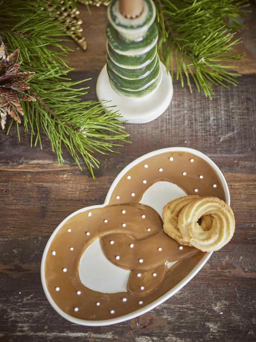 Bloomingville Treats Servierplatte 23,5 cm, Braun