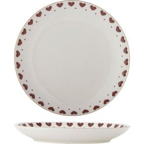 Bloomingville Jolly Bord 26,5 cm, Hartmotief