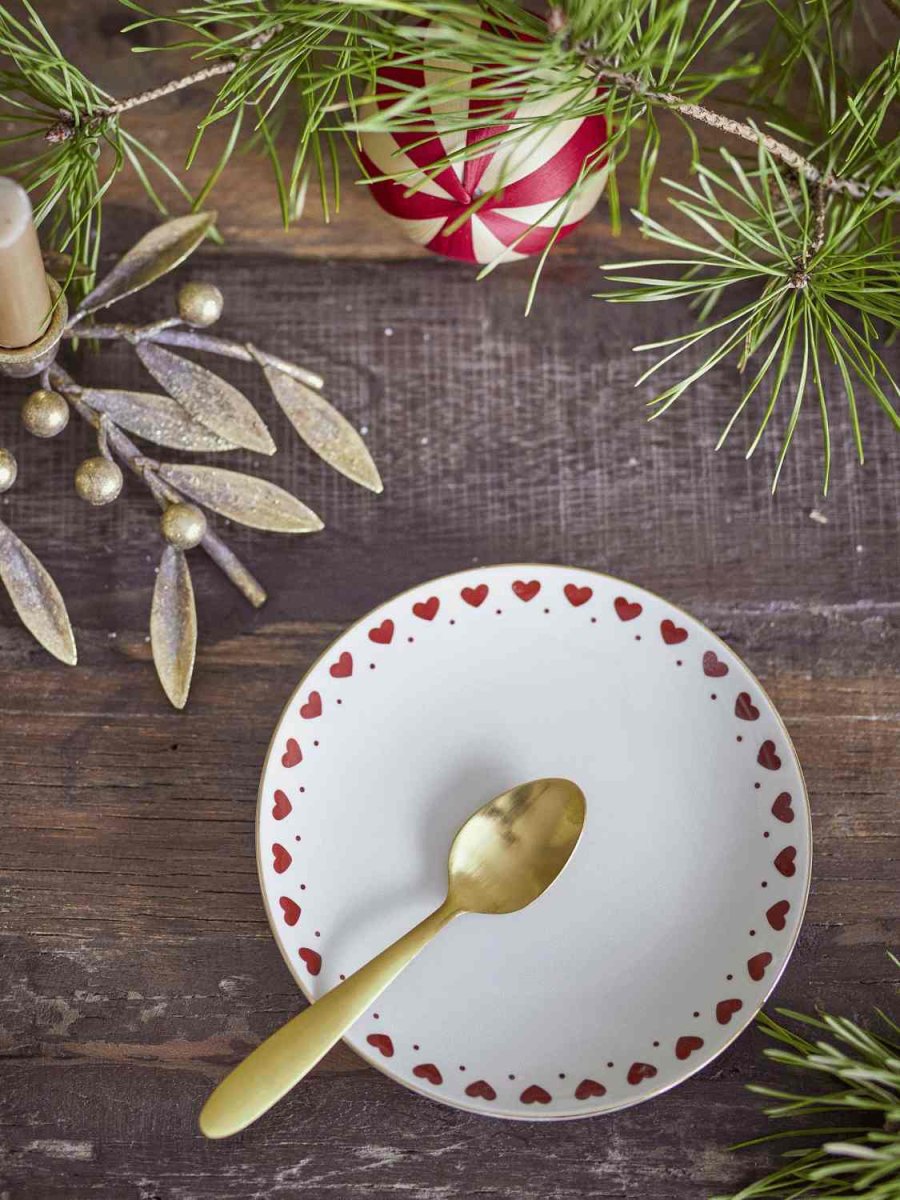 Bloomingville Jolly Teller 16 cm, Herzmotiv