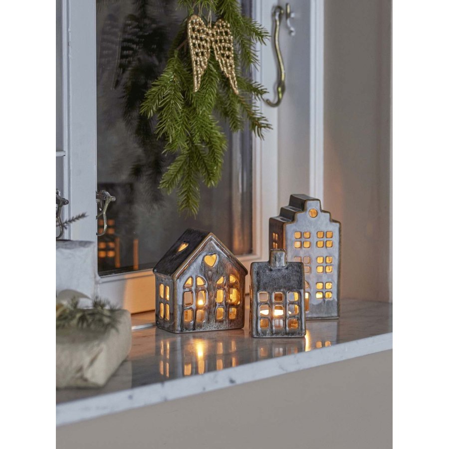 Bloomingville Kalia Teelichthalter 3er Set, Braun