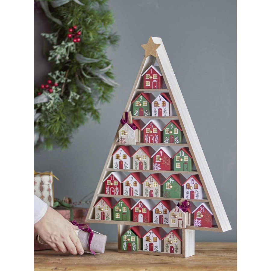 Bloomingville Calvin Kalender H61,5 cm, Rot