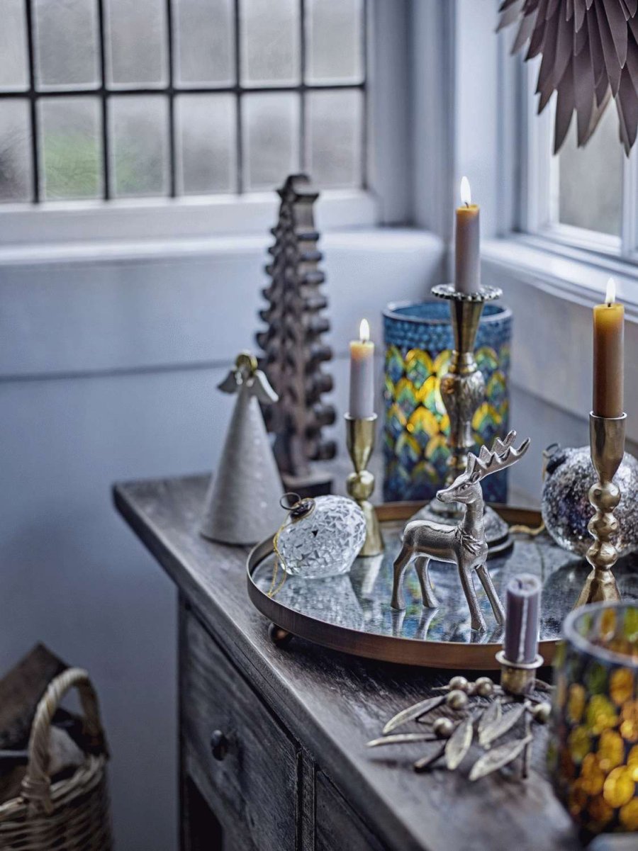 Bloomingville Glacier Servierplatte 35 cm, Gold