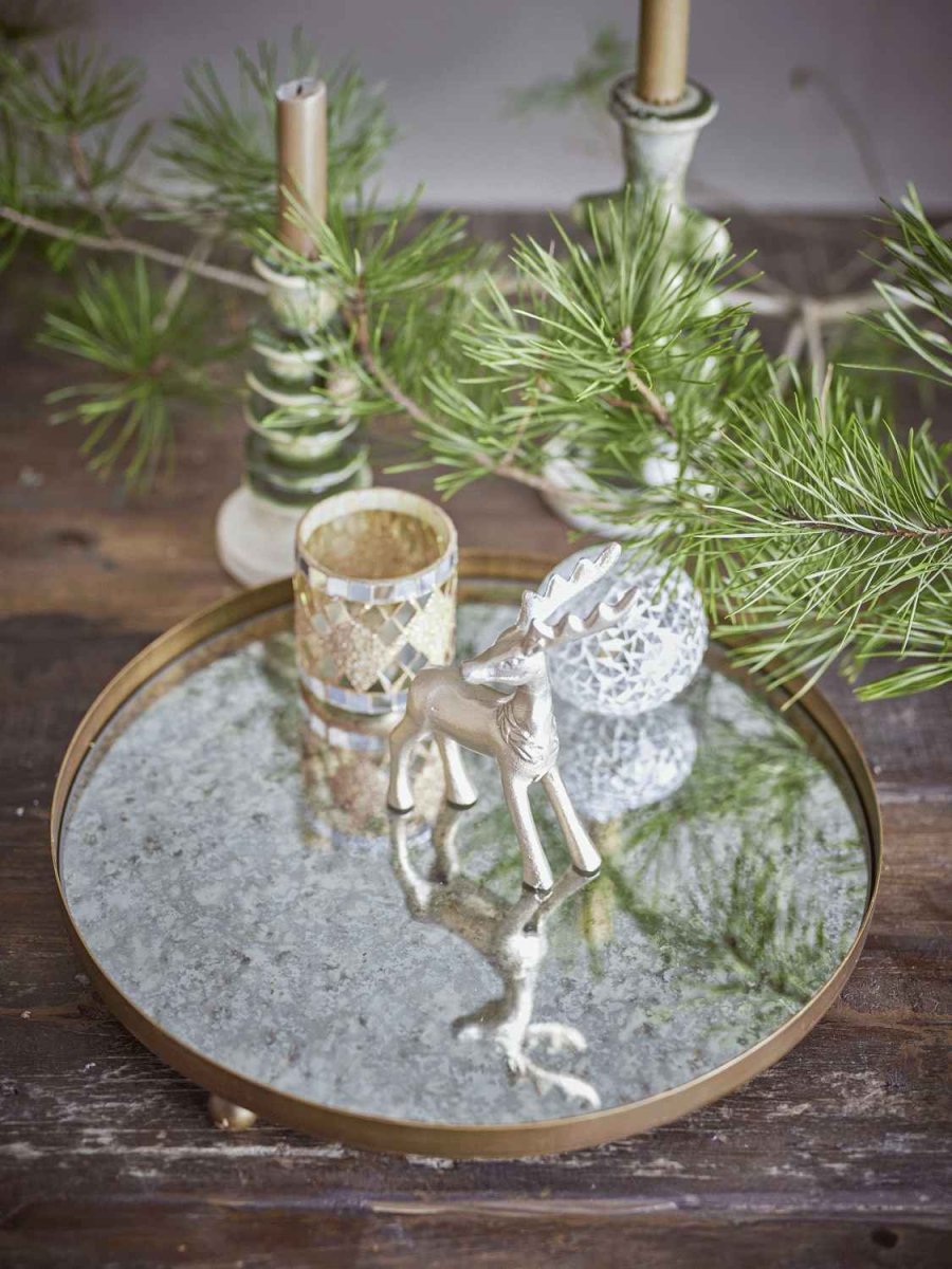 Bloomingville Glacier Servierplatte 35 cm, Gold