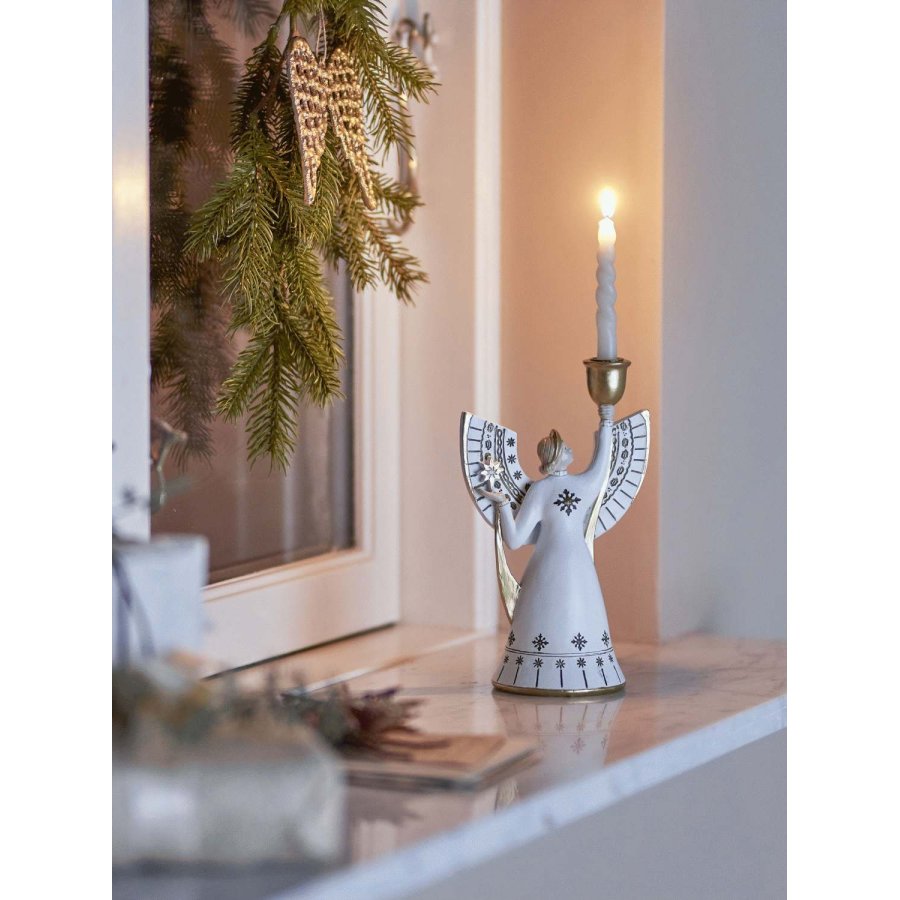 Bloomingville Evangeline Kerzenhalter H19 cm, Wei