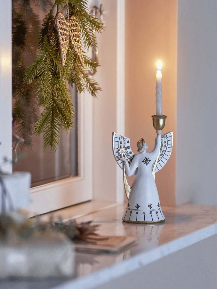 Bloomingville Evangeline Kerzenhalter H19 cm, Wei