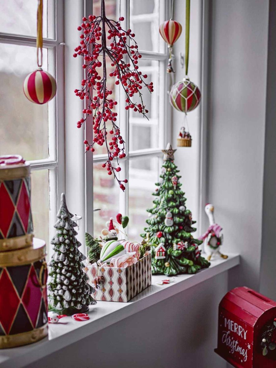 Bloomingville Yuri Dose mit Deckel H20,5 cm, Rot