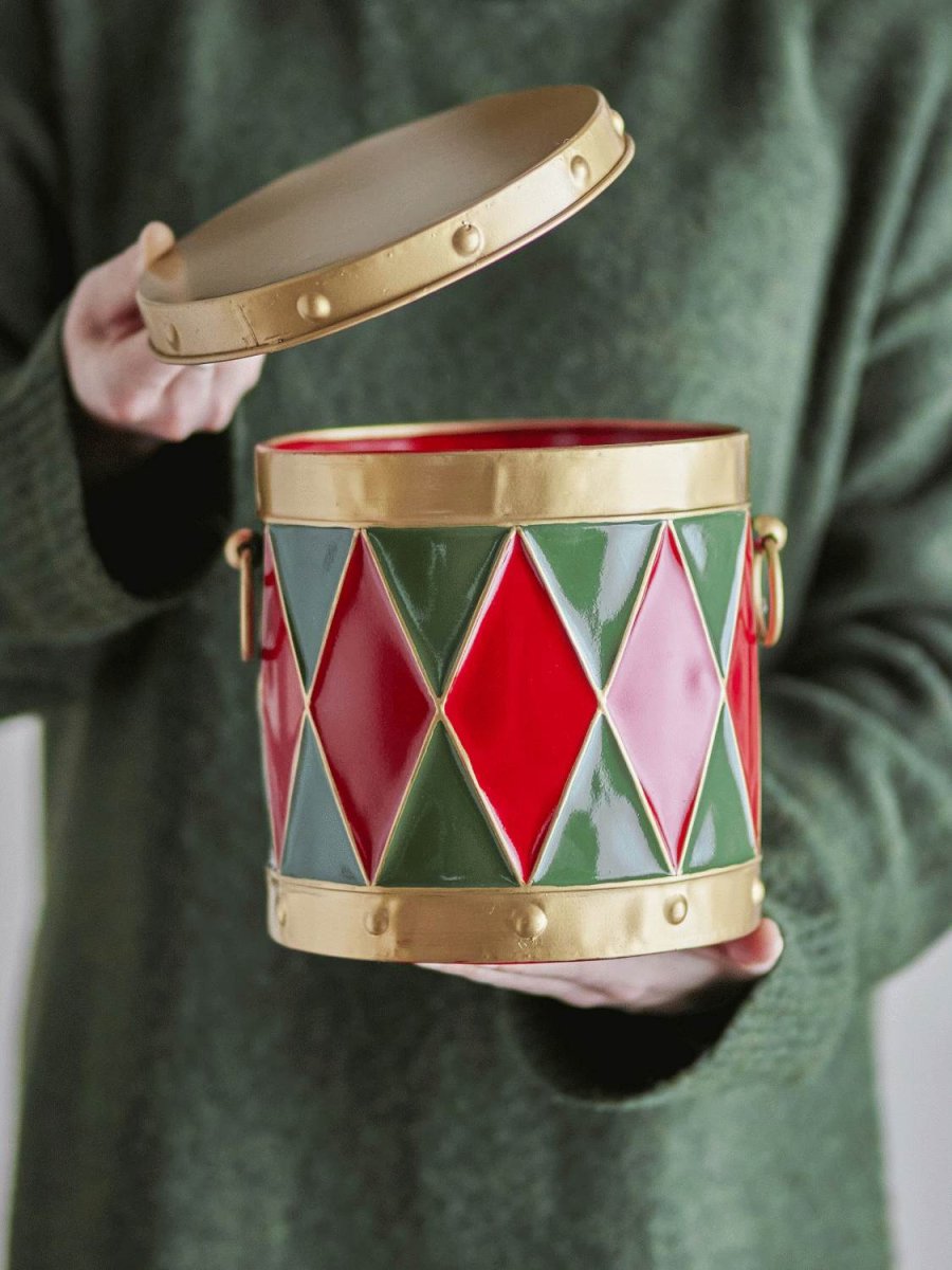 Bloomingville Yuri Dose mit Deckel H20,5 cm, Rot