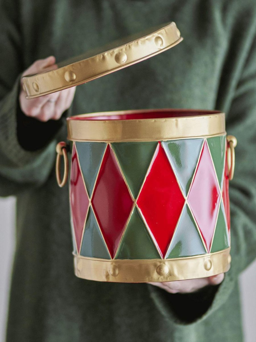 Bloomingville Yuri Dose mit Deckel H20,5 cm, Rot