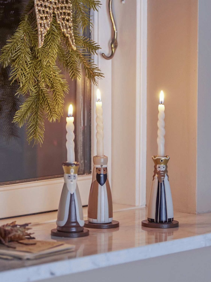 Bloomingville Betiel Kerzenhalter 3er Set, Natur