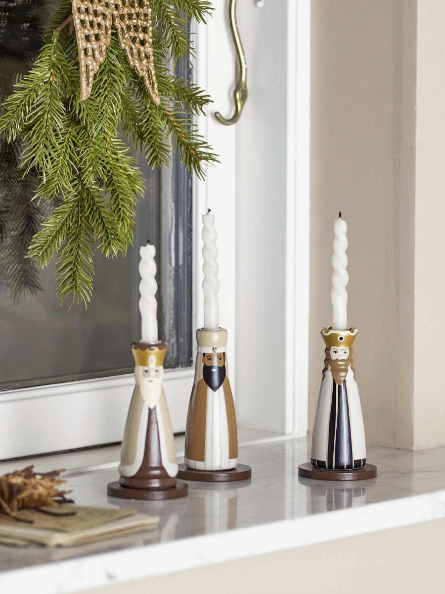 Bloomingville Betiel Kerzenhalter 3er Set, Natur