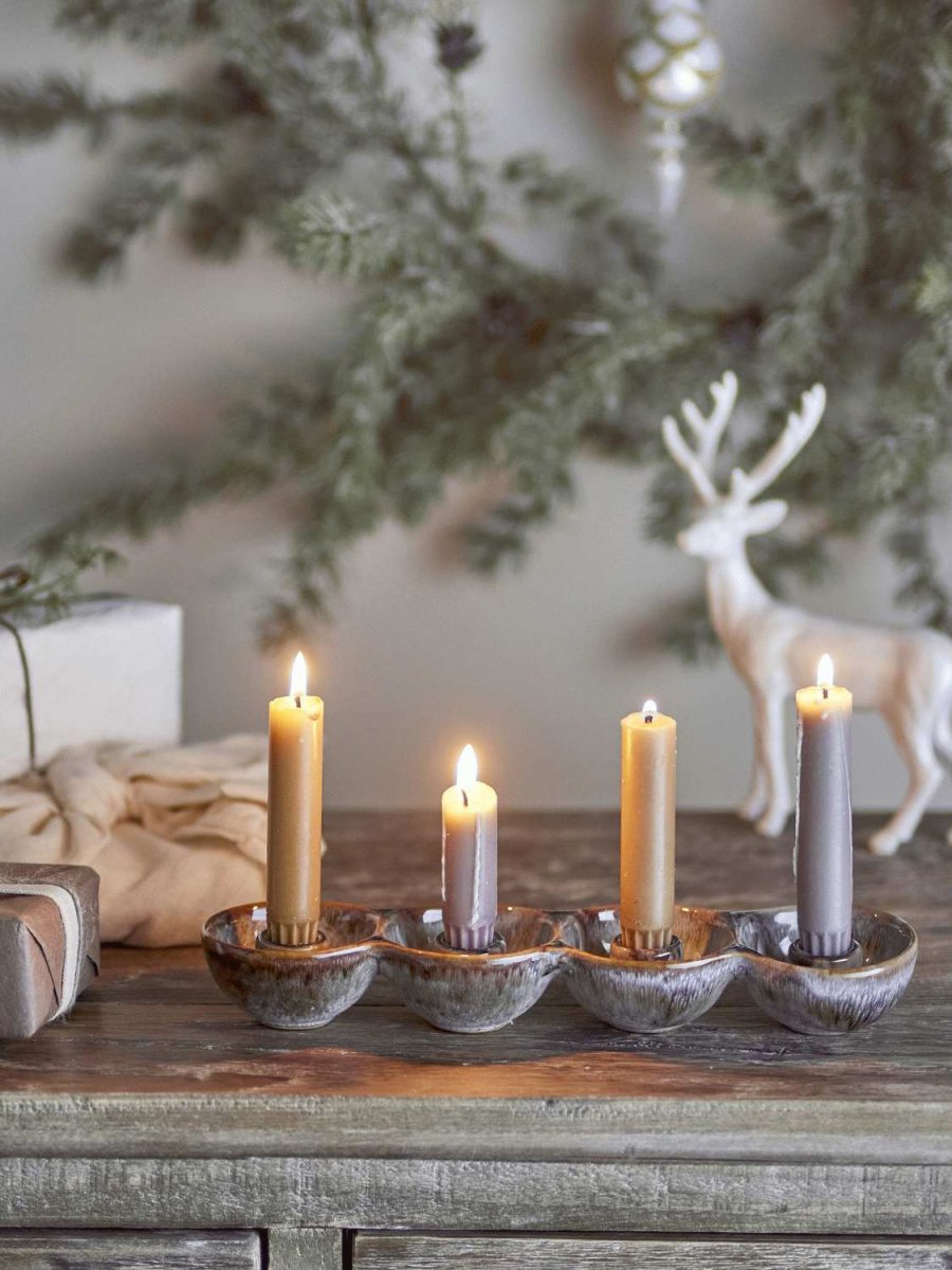 Bloomingville Kalia Adventskerzenhalter 30 cm, Braun