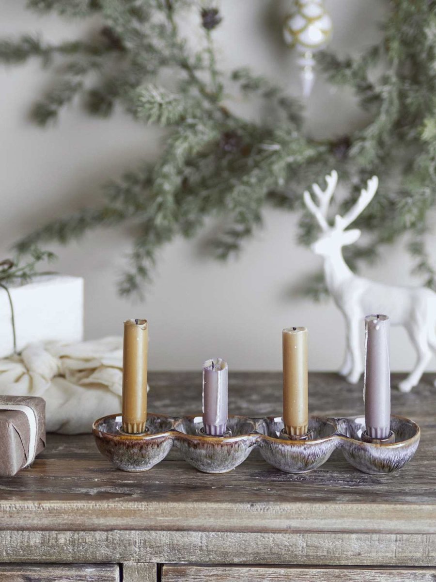 Bloomingville Kalia Adventskerzenhalter 30 cm, Braun