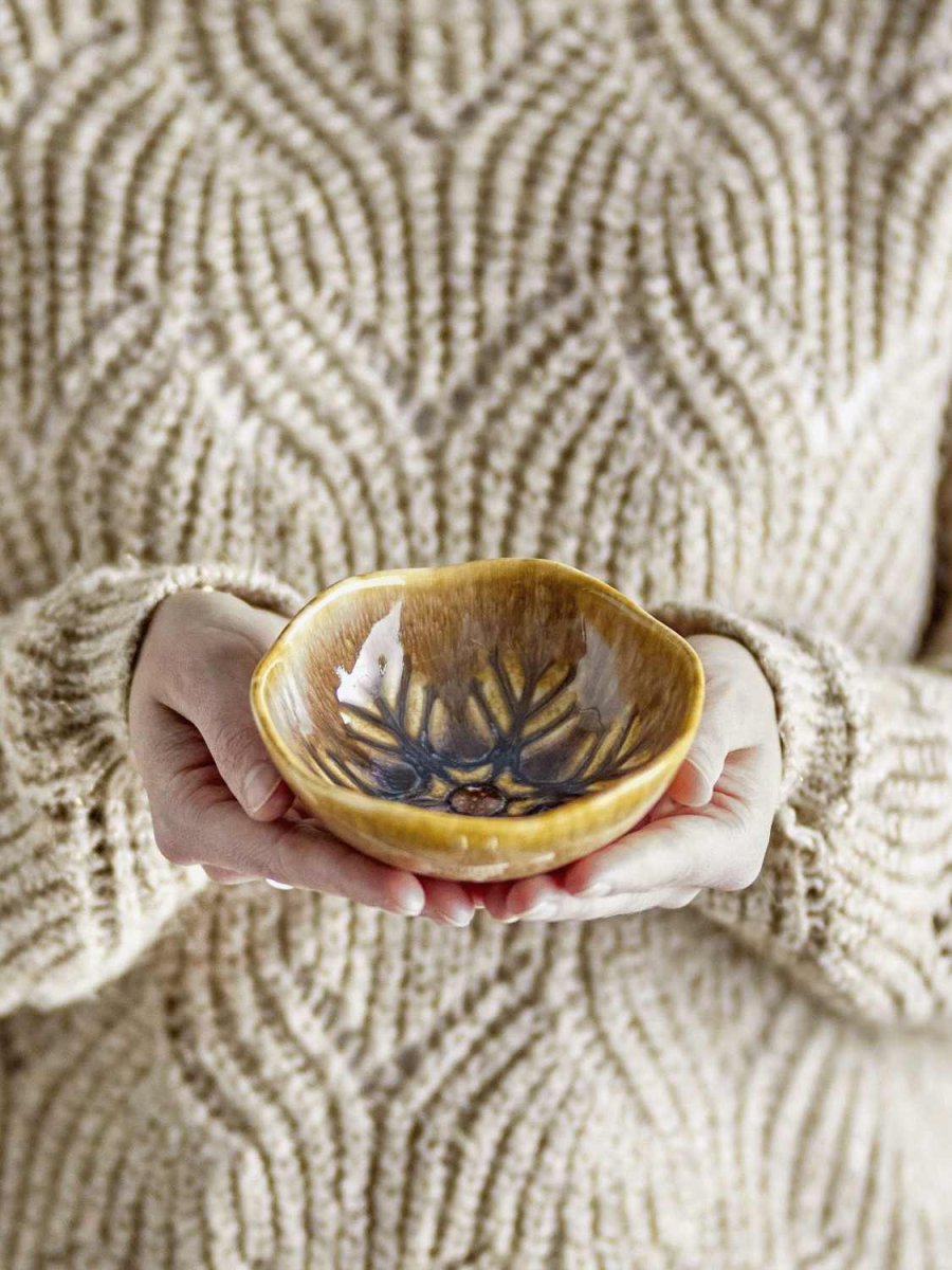 Bloomingville Acco Schale 12 cm, Braun