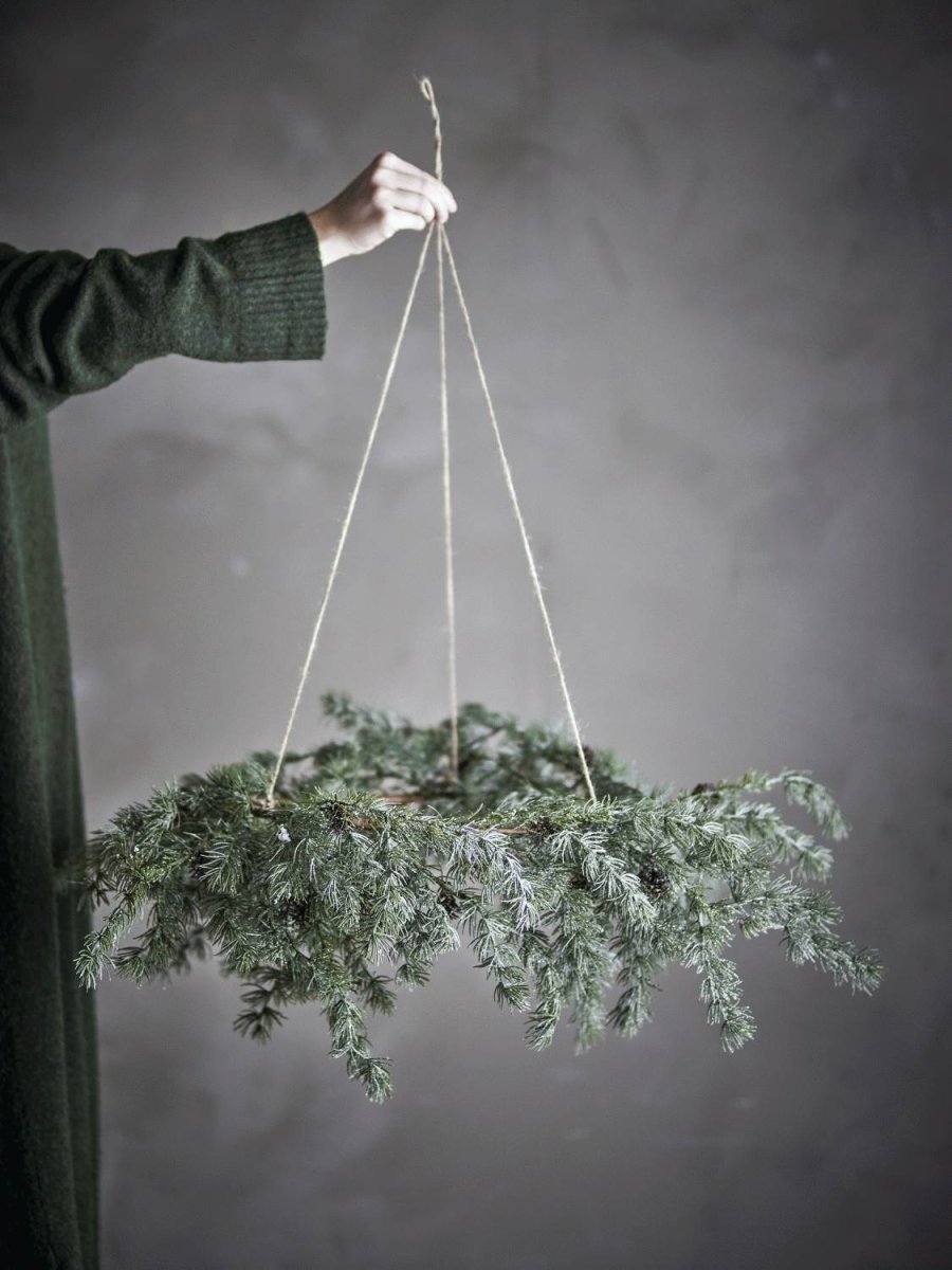 Bloomingville Cedar Kranz 70 cm, Grün