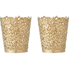 Bloomingville Mizou Waxinelichthouder H8,5 cm, Goud