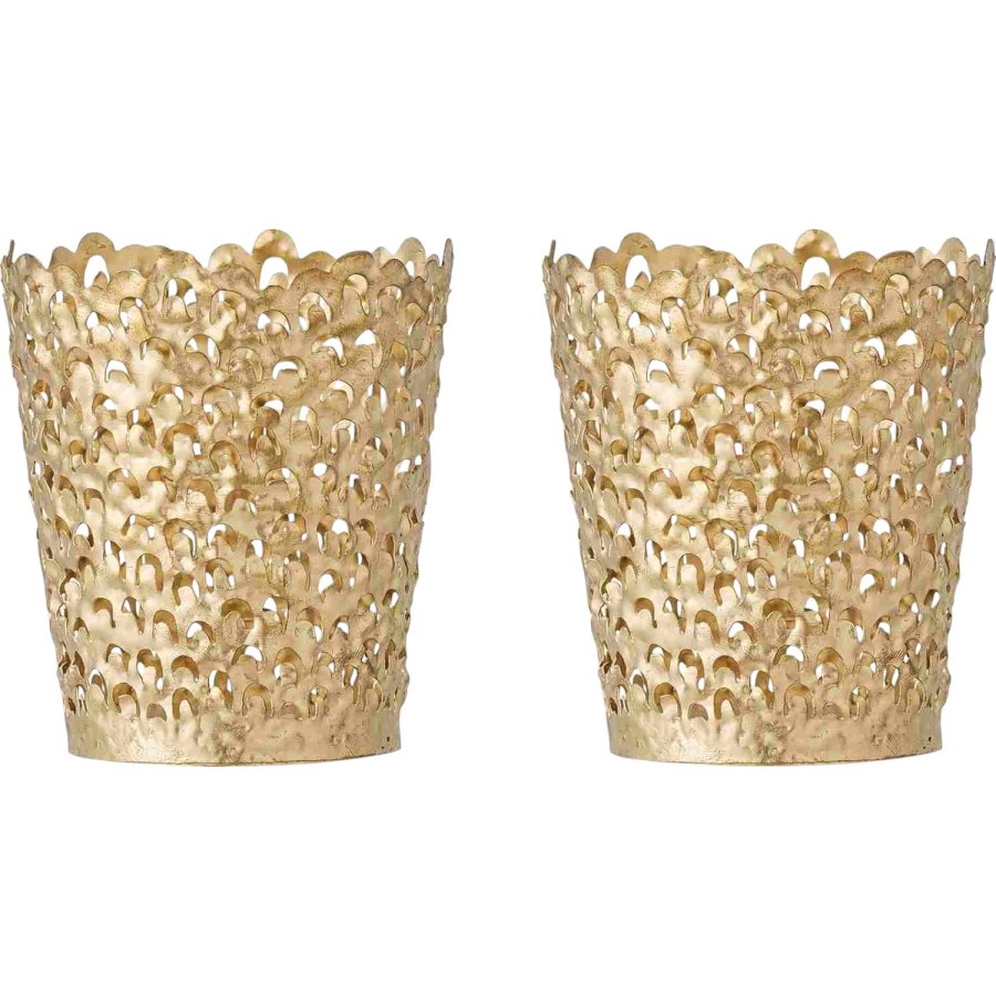 Bloomingville Mizou Teelichthalter H8,5 cm, Gold