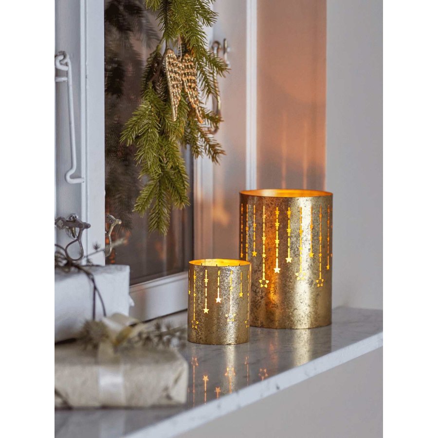 Bloomingville Mista Teelichthalter H17,5 cm, Gold