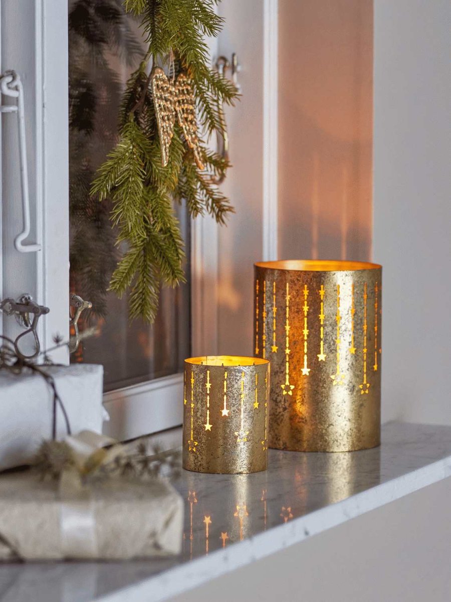 Bloomingville Mista Teelichthalter H17,5 cm, Gold
