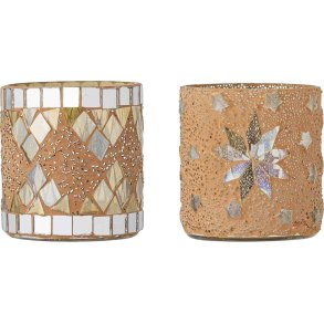 Bloomingville Miya Waxinelichthouder H7,5 cm, Natuur