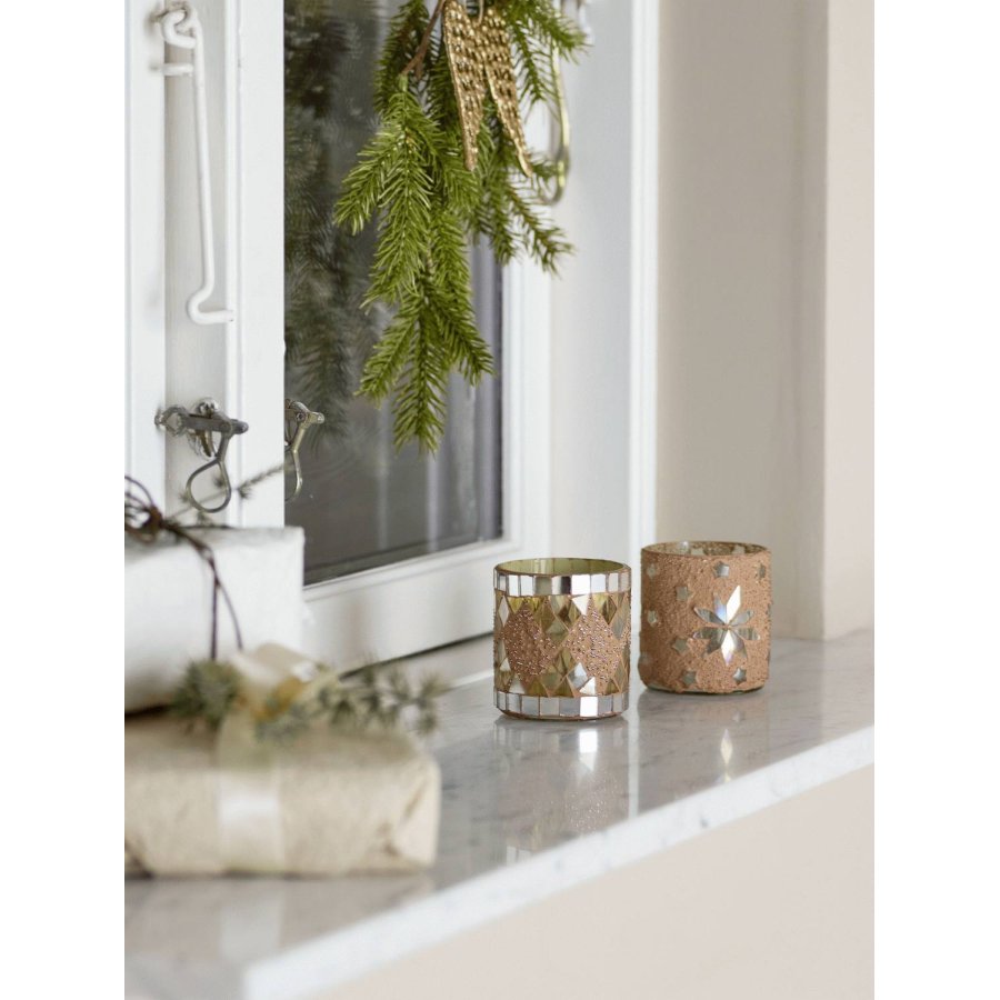 Bloomingville Miya Teelichthalter H7,5 cm, Natur