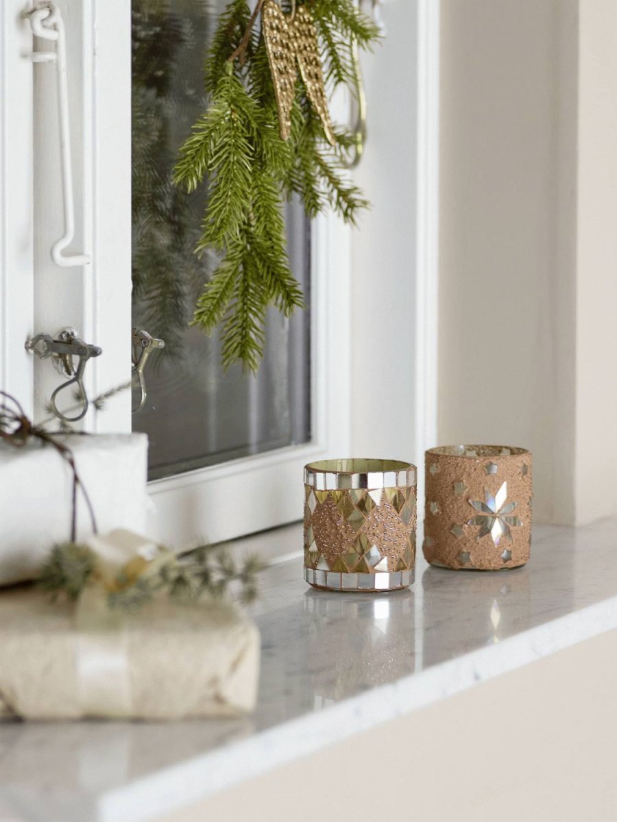 Bloomingville Miya Teelichthalter H7,5 cm, Natur