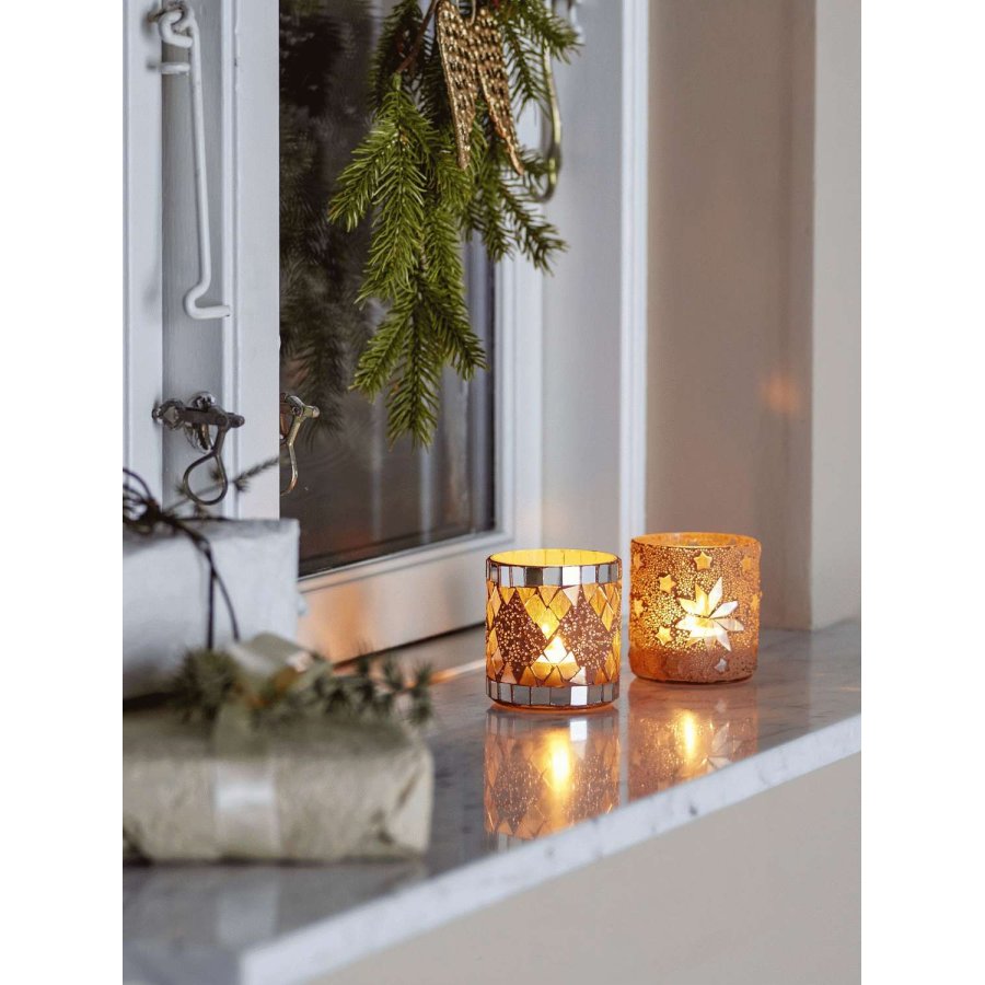 Bloomingville Miya Teelichthalter H7,5 cm, Natur