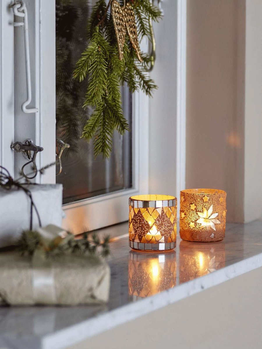 Bloomingville Miya Teelichthalter H7,5 cm, Natur