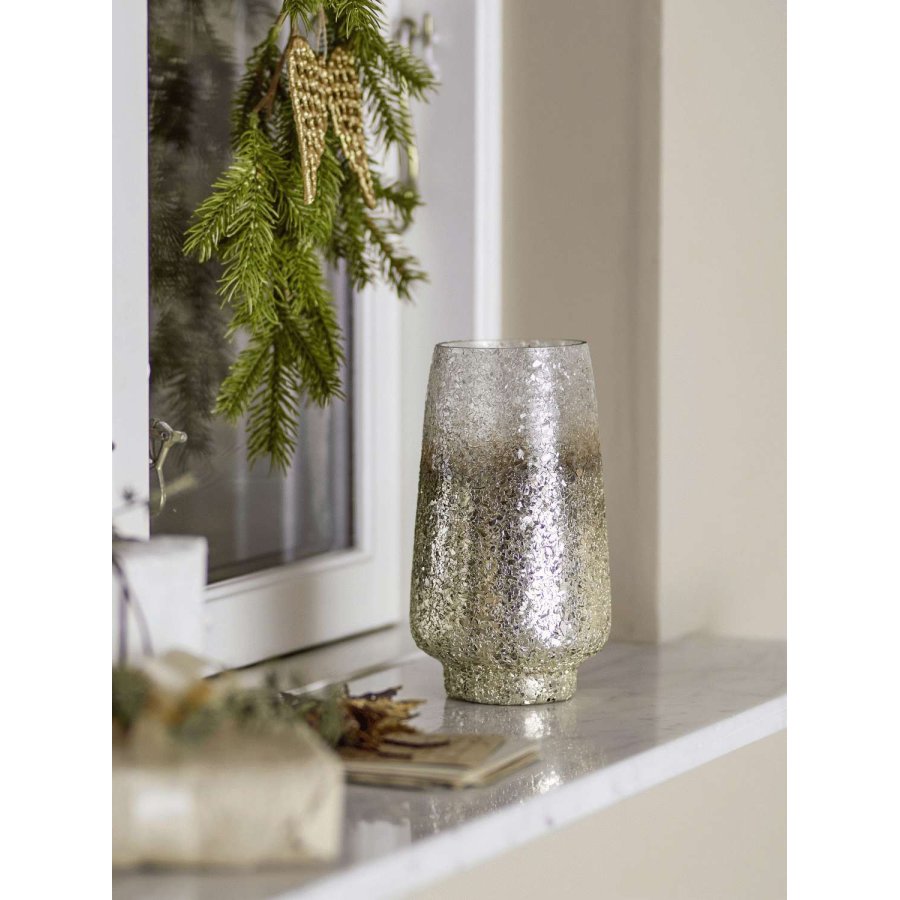 Bloomingville Lucina Teelichthalter H20 cm, Silber