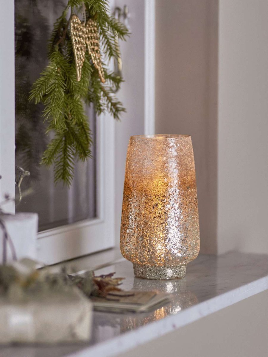 Bloomingville Lucina Teelichthalter H20 cm, Silber