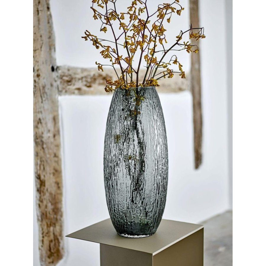 Bloomingville Brock Vase H50 cm, Grau