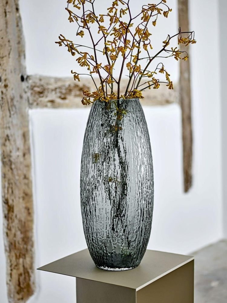 Bloomingville Brock Vase H50 cm, Grau