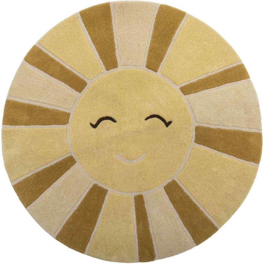 Bloomingville Mini Sun Decke 110 cm, Gelb