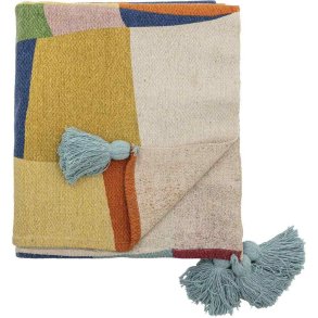 Bloomingville Mini Colorine Decke 130x160 cm, Blau