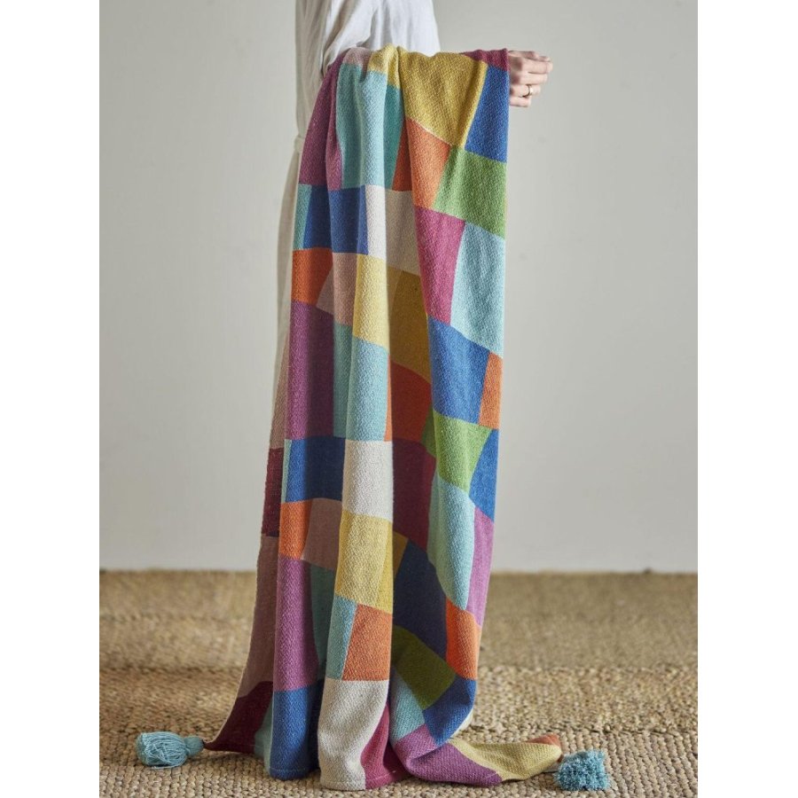 Bloomingville Mini Colorine Decke 130x160 cm, Blau