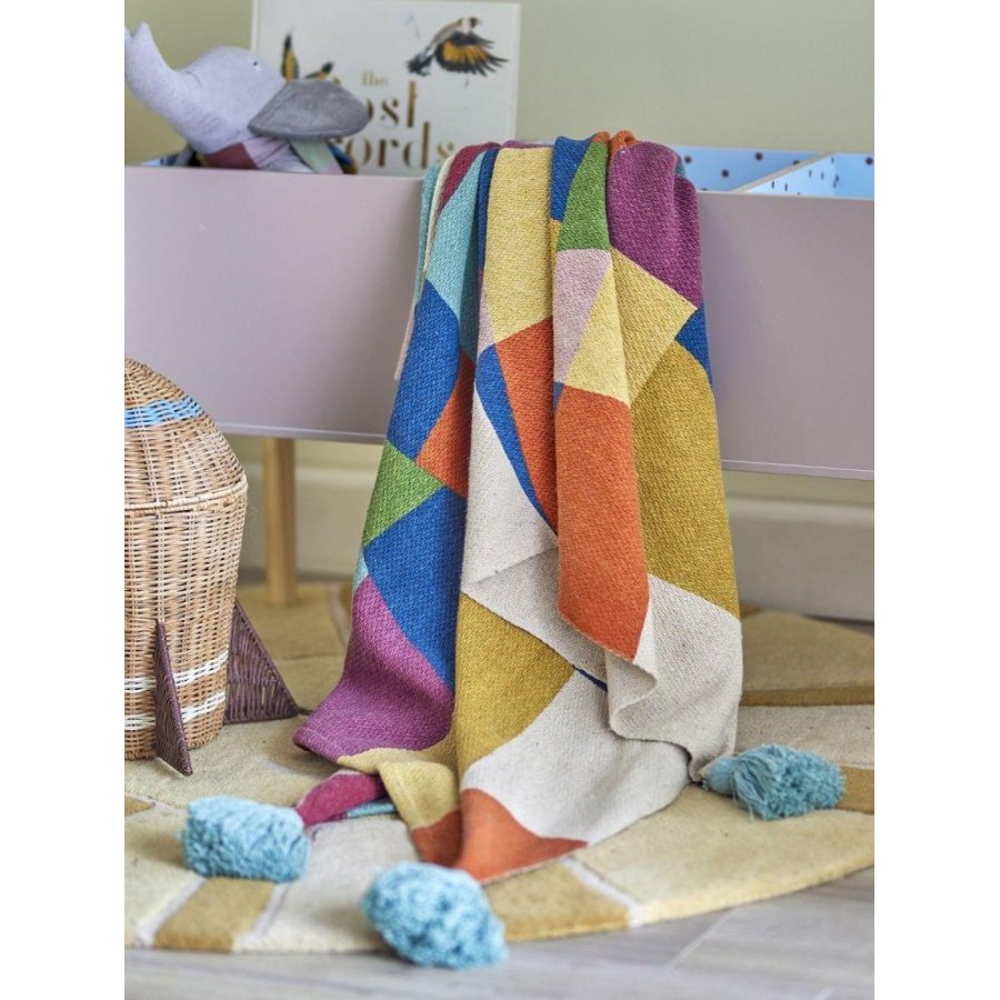 Bloomingville Mini Colorine Decke 130x160 cm, Blau
