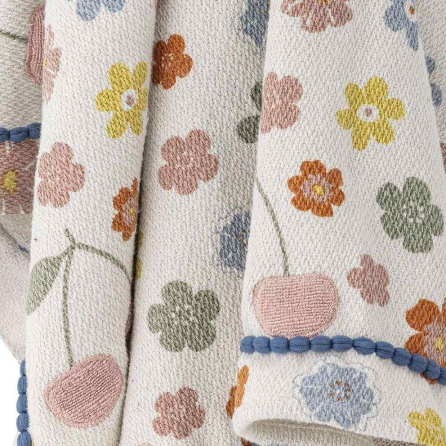 Bloomingville Mini Cherry Decke 130x160 cm, Rosa