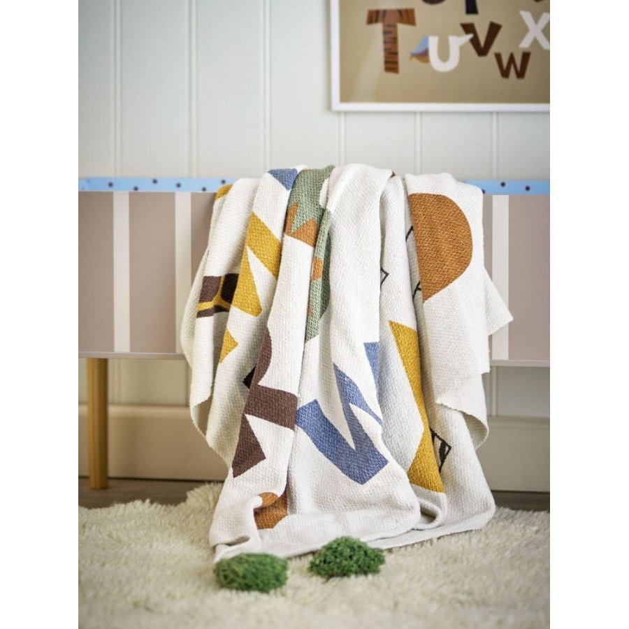 Bloomingville Mini Memmo Decke 130x160 cm, Natur