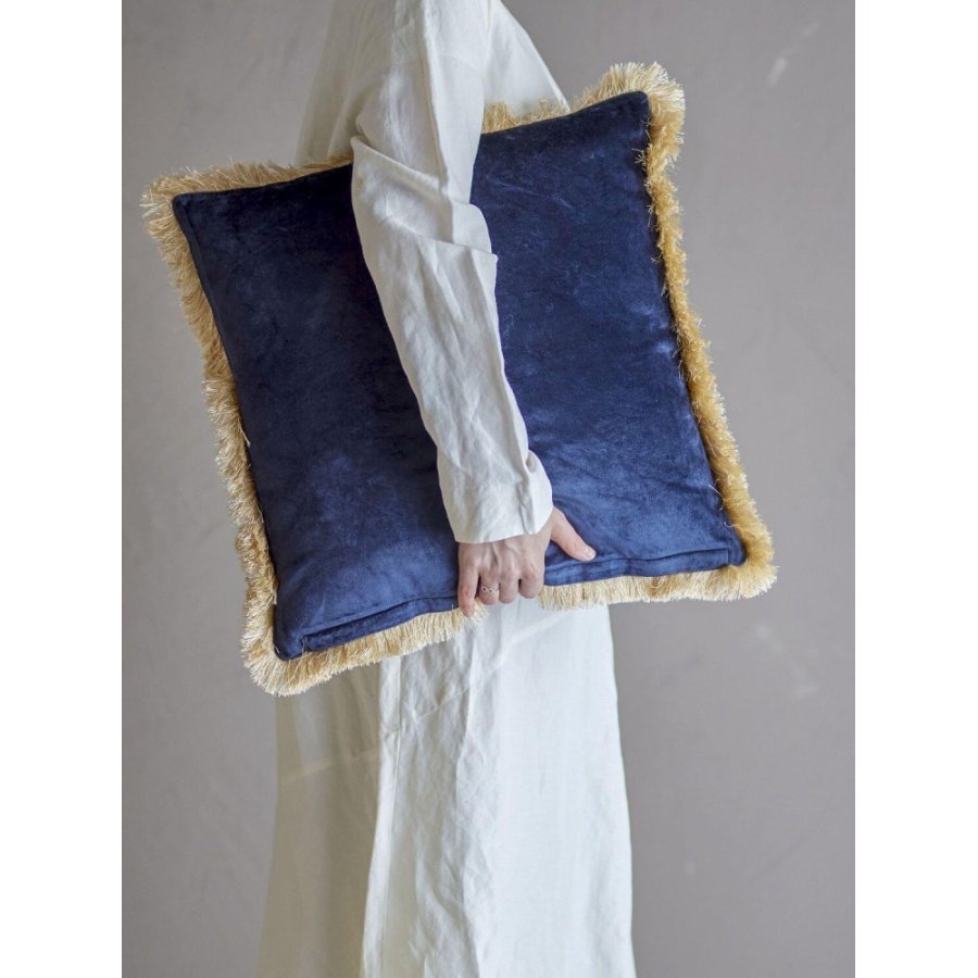 Bloomingville Eydis Kissen 45x45 cm, Blau