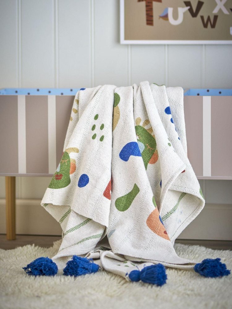 Bloomingville Mini Sylvie Decke 130x160 cm, Natur