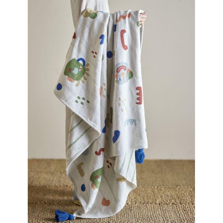 Bloomingville Mini Sylvie Decke 130x160 cm, Natur