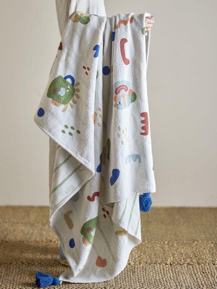 Bloomingville Mini Sylvie Decke 130x160 cm, Natur