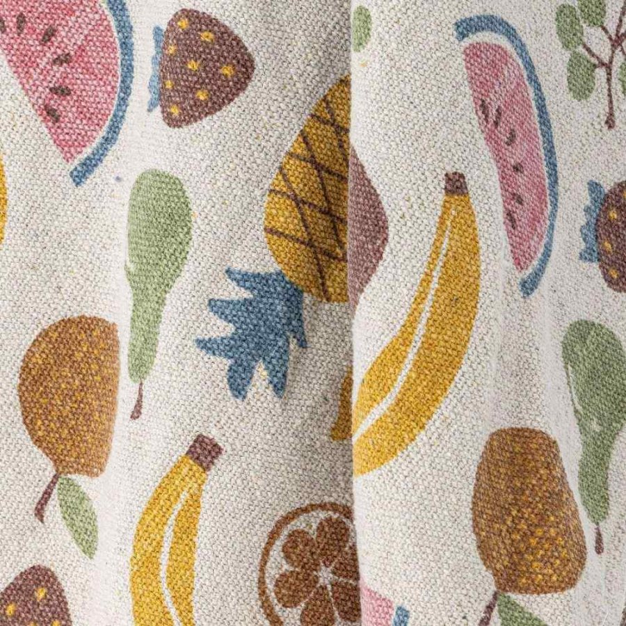 Bloomingville Mini Fruitta Decke 130x160 cm, Gelb