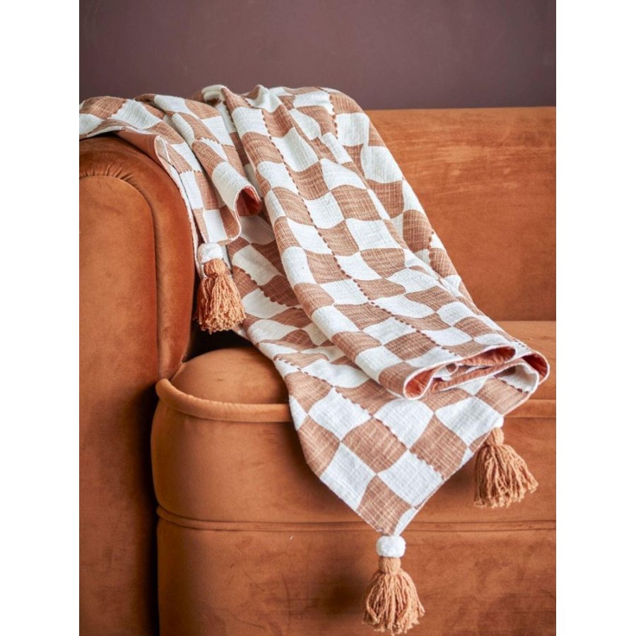 Creative Collection Chola Decke 130x150 cm, Braun
